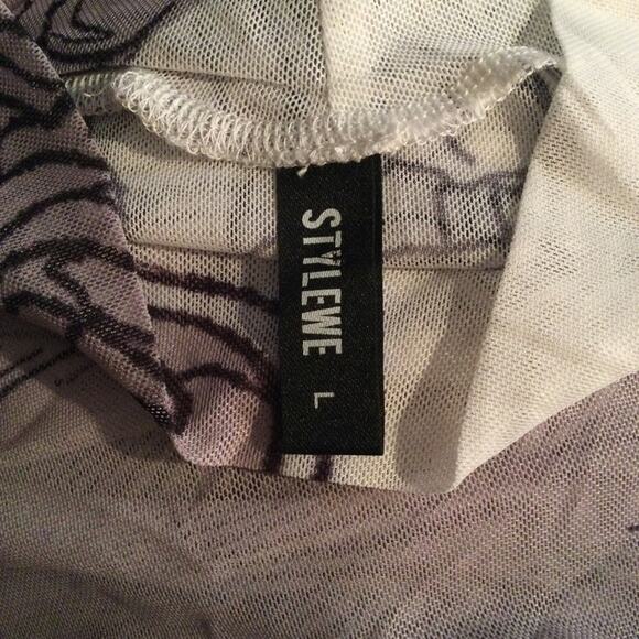Stylewe Turtleneck Mesh top renaissance L - Picture 4 of 7